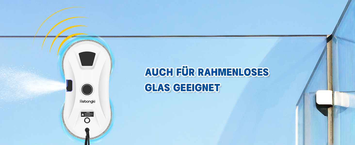 Робот для миття вікон електричний 5600Pa з 3 режимами, інтелектуальним визначенням країв, пультом дистанційного керування, автоматичним подачею води, для внутрішніх та зовнішніх вікон