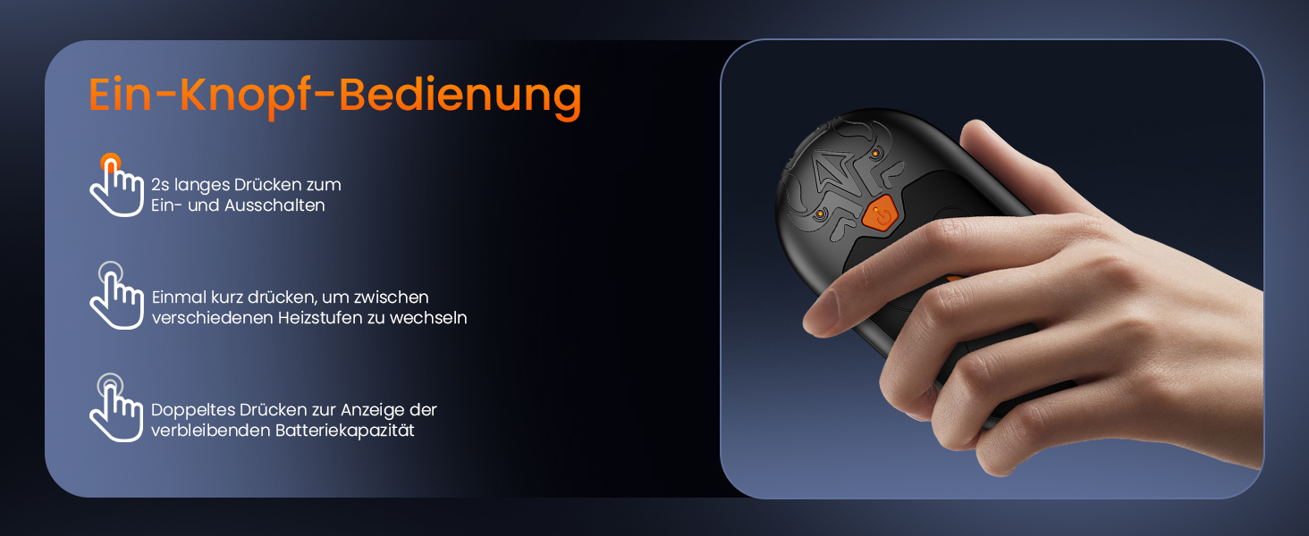 Електричні грілки для рук, 2 шт., з підзарядкою, 24 години тепла, 3 режими нагріву, портативні, для жінок, чоловіків, пацієнтів з ревматоїдним артритом (чорні)