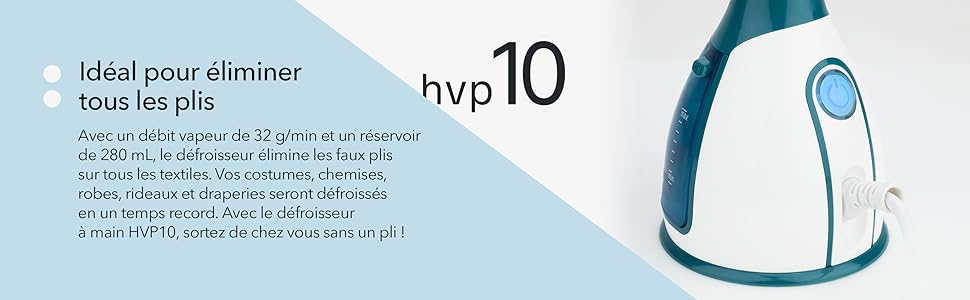 Wëasy HVP10 Ручний праскою, бездротовий, 1500 Вт, прасуюча поверхня з нержавіючої сталі, білий та синій