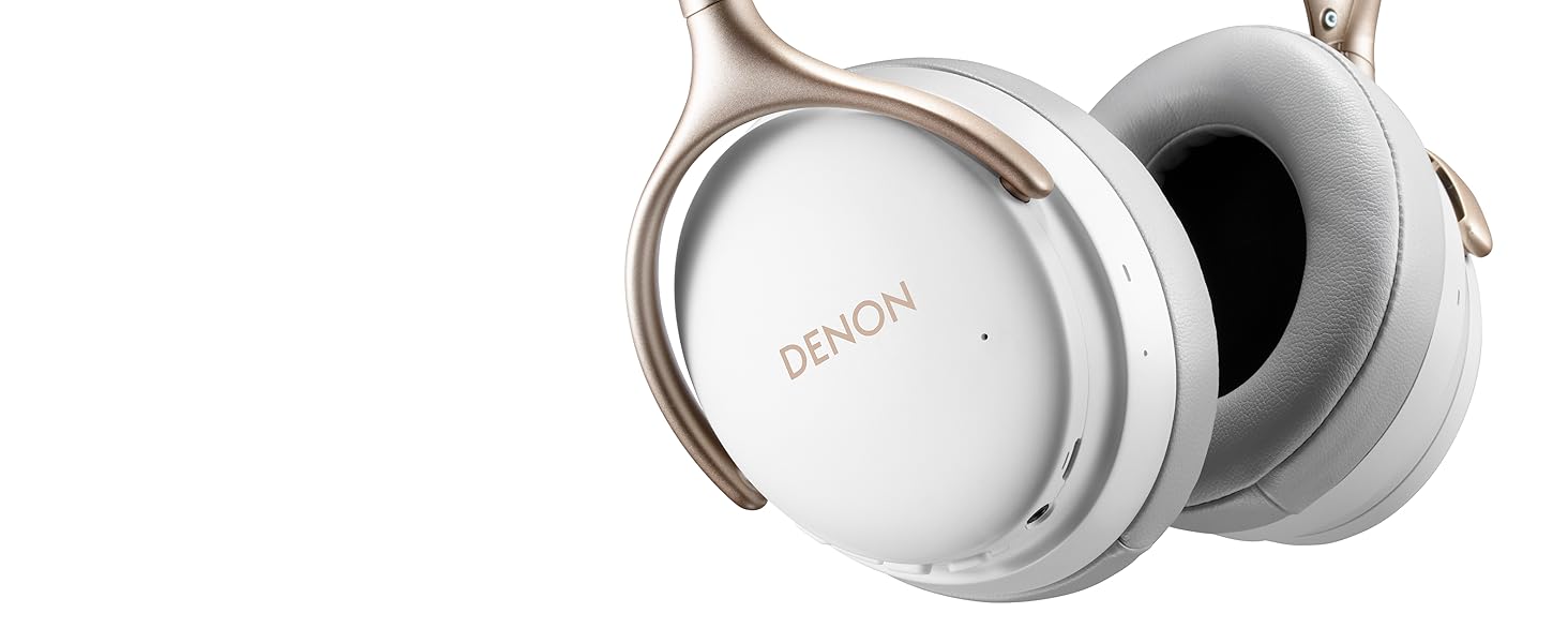 Бездротові накладні навушники Denon AH-GC30, ANC, Bluetooth, Hi-res, мікрофон, 20 годин акумулятора (білий)