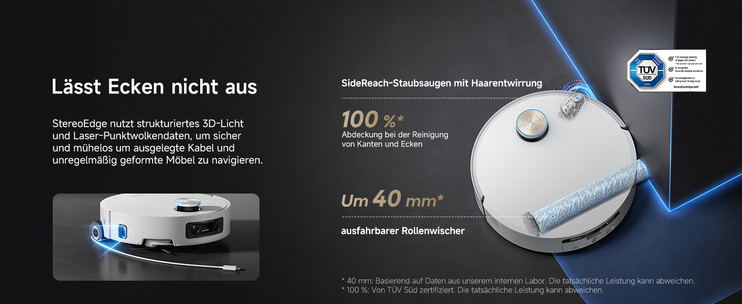 Робот-пилосос Dreame Aqua10 Ultra: миття та сухе прибирання, 30000Pa, 8 см, самоочищення, автоматичне спустошення, голосове керування