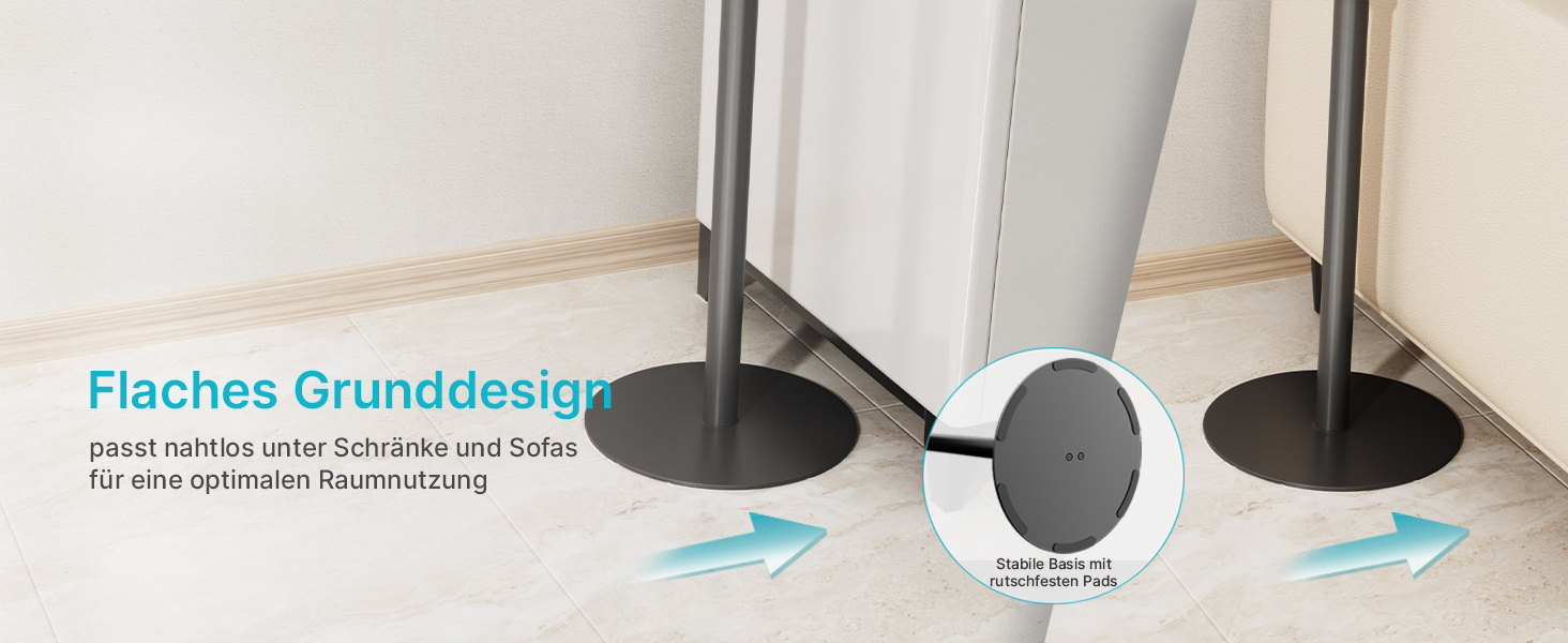 Підставка для колонок PEGZONE, сумісна з SONOS Era 300/100, регульована висота, з кабельною організацією, чорна, 2 шт.