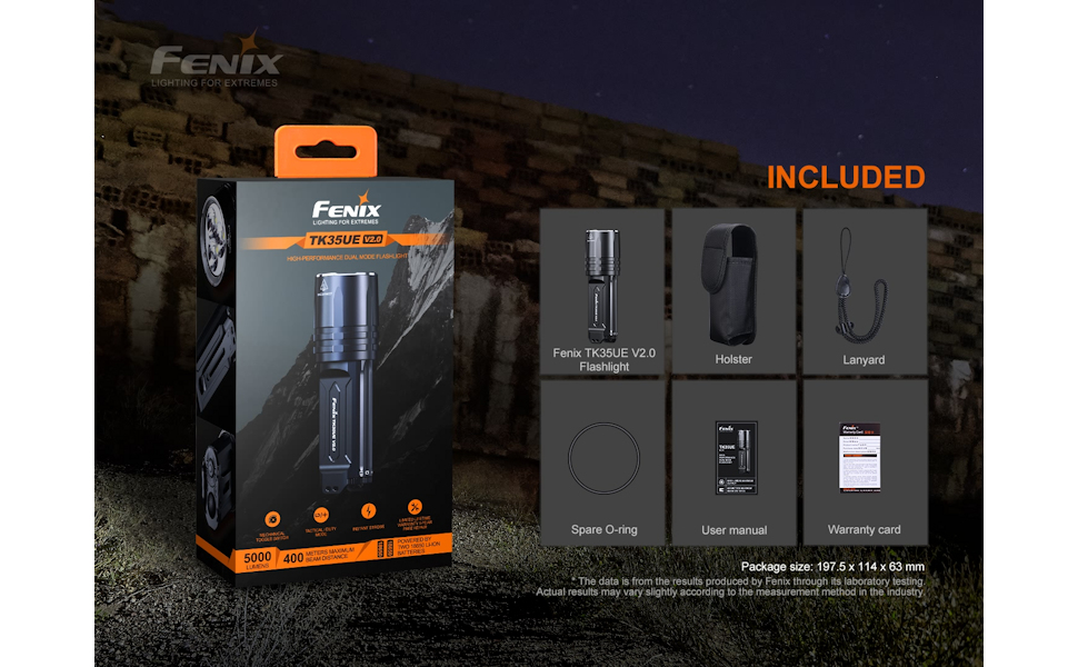 Прожектор Fenix TK35 UE V2.0 5000lm 18650