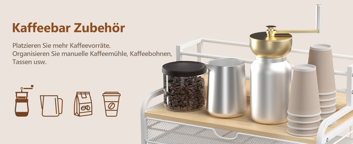 Трирівневий органайзер для капсул кави Dolce Gusto/Nespresso/Cafissimo з шухлядою (35 капсул)