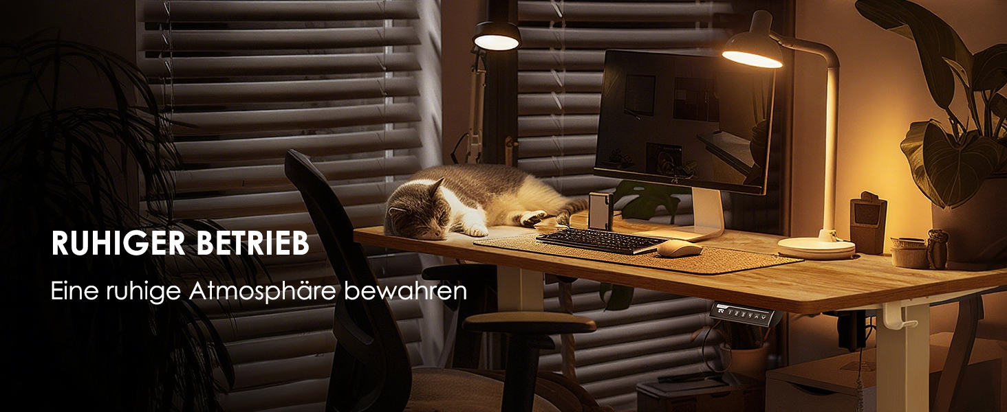 Електричний регульований стіл ErGear 140 x 70 см, з пам'яттю, для дому та офісу, світло-сірий, з підключенням