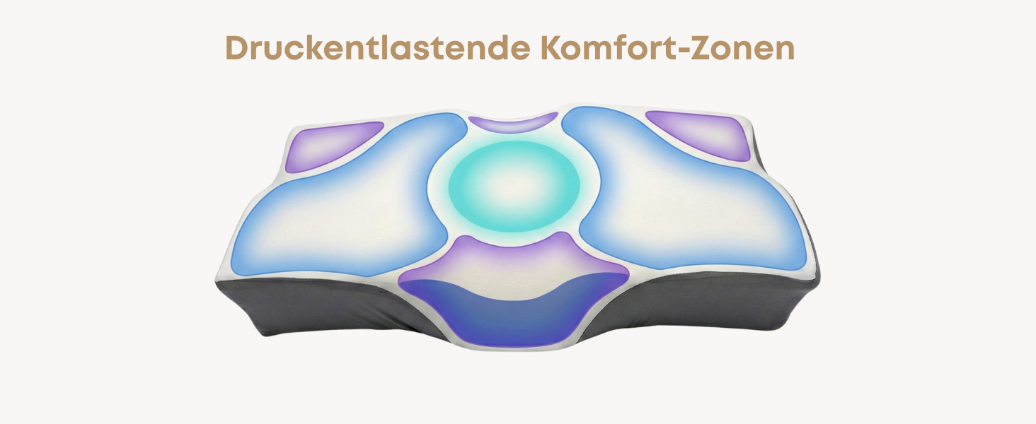 Ортопедична подушка для шиї Sei Design з Memory Foam - для спини та боку, Oeko-Tex®, Lyocell, охолоджуючий чохол