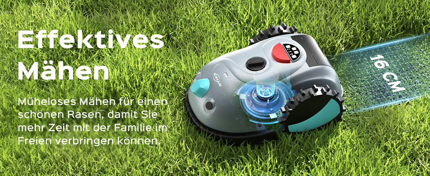 Робот-газонокосачка V100 без обмеженого кабелю з камерою, уникнення перешкод, навігація Vision, акумулятор 4 Ah, 150㎡, запасні леза, спіральне косіння (світло-сірий)