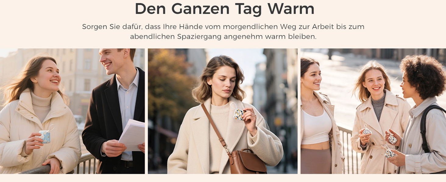 Електричні грілки для рук OCOOPA (2 шт.), 3 режими нагріву, 4000mAh, USB-зарядка, подарунок для жінок, для активного відпочинку