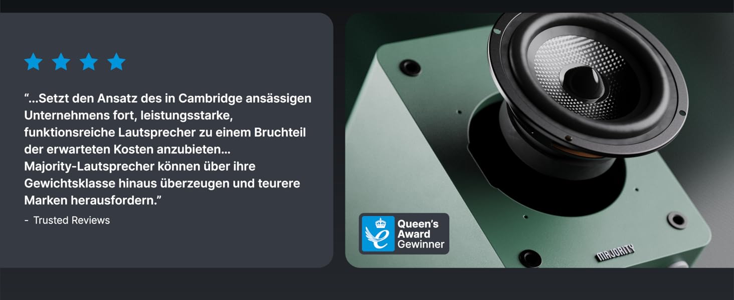 Активні колонки Majority D50X 60W 2.0 для ПК та HiFi: Bluetooth 5.3, HDMI ARC, AUX, вуглецевий диффузор, колір зелений