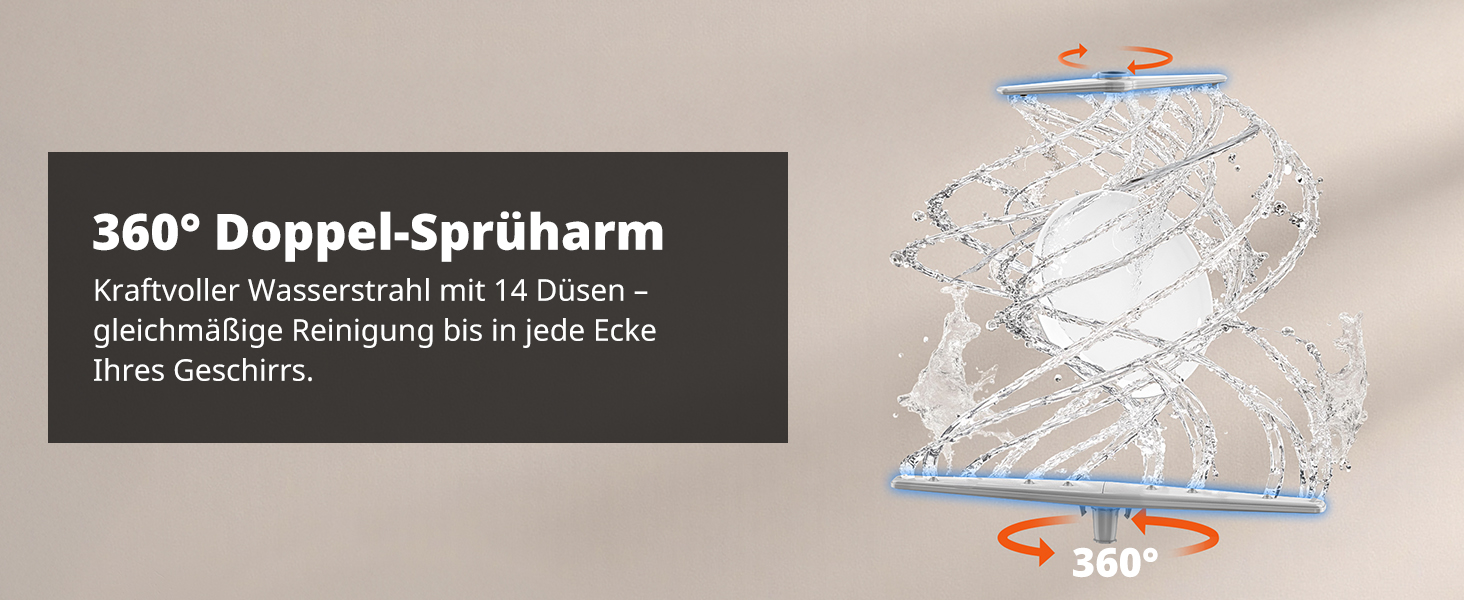 Mini посудомийна машина AIRMSEN з 8+3 програмами, 5л, система пом'якшення води, таймер, дитячий замок, білий/чорний