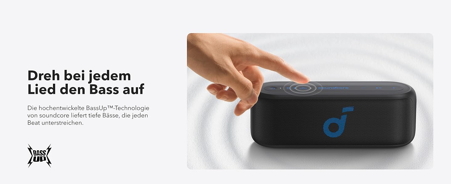 Soundcore Select 2S: Портативна Bluetooth колонка з 20W стерео, BassUp™ та IPX7 захистом (чорний)