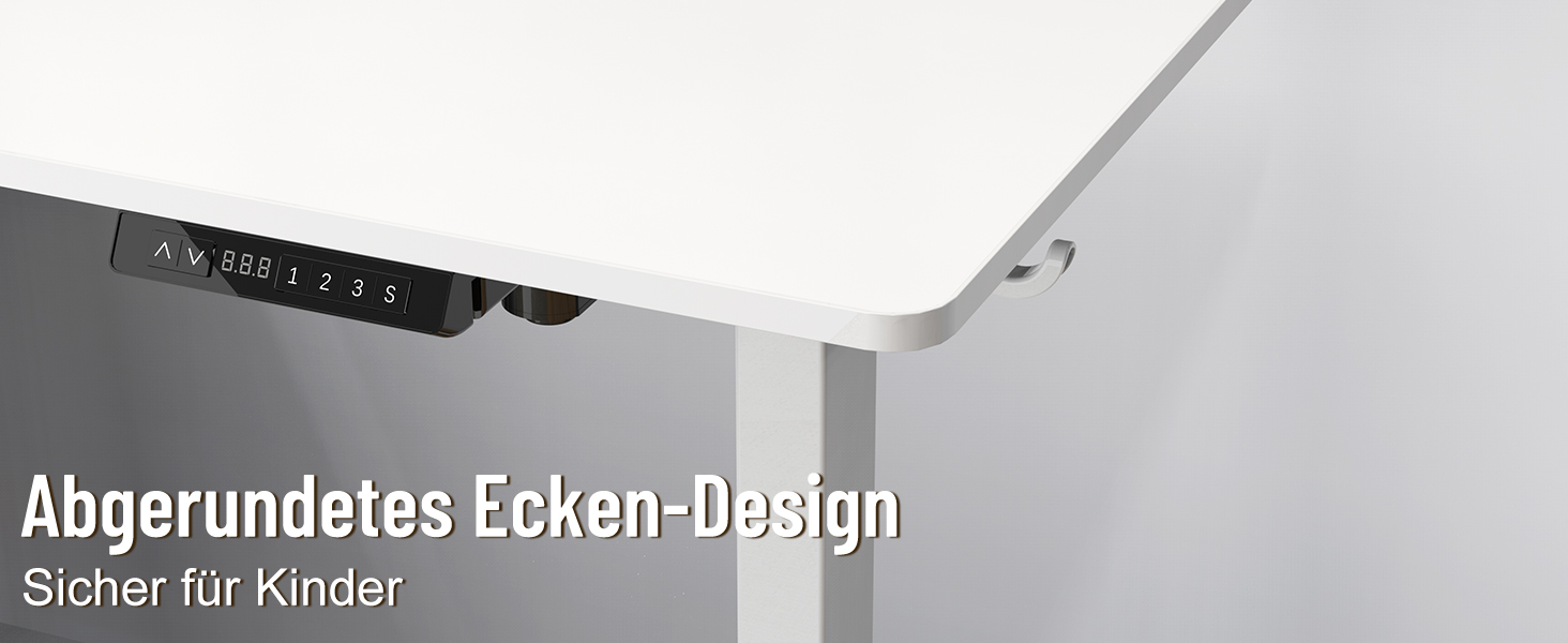 Електричний стіл 140x70 см з регулюванням висоти, USB-A/Type-C, пам’яттю і функцією повернення, висота 70–119 см
