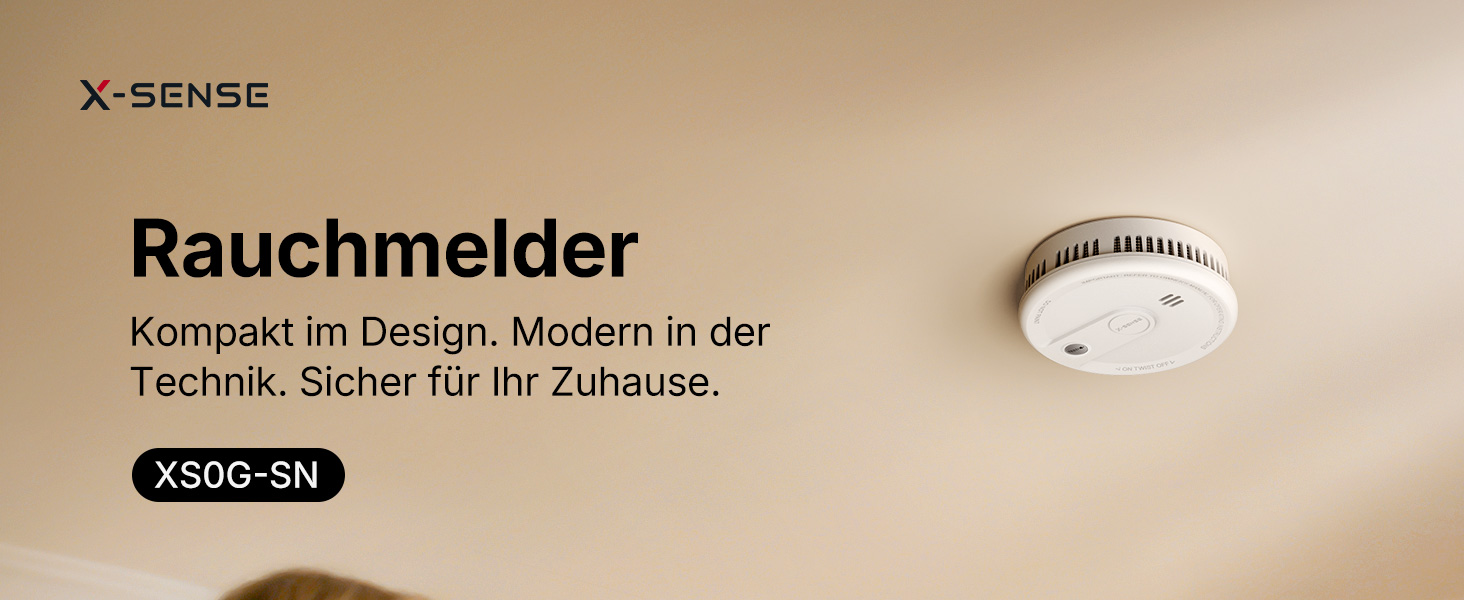 Датчик диму X-Sense з батареєю на 10 років, 6 шт., білий. Магнітне кріплення, без LED-індикації, кнопка тестування/вимкнення. Ультратонкий XS0G-SN