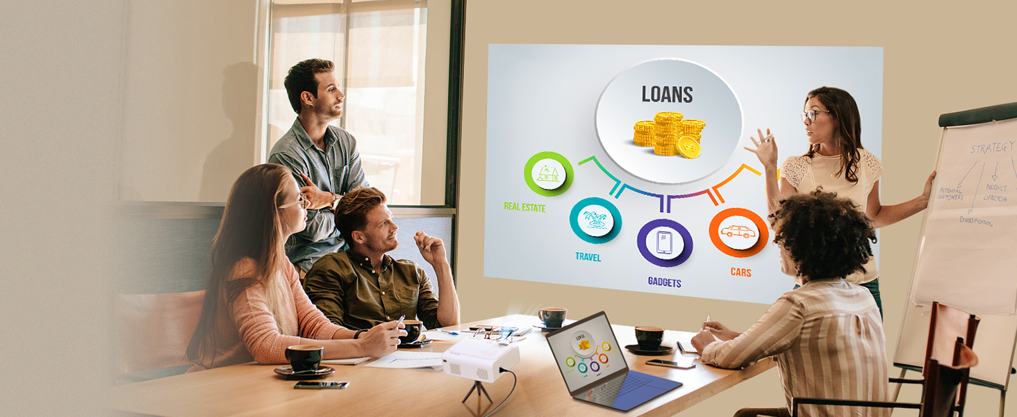 Проектор XuanPad з AI-автофокусом та сертифікацією Netflix, WiFi, Bluetooth, 30000 лм, 1080P, поворотний на 210°, автоматична корекція Keystone, система видалення пилу та відведення тепла