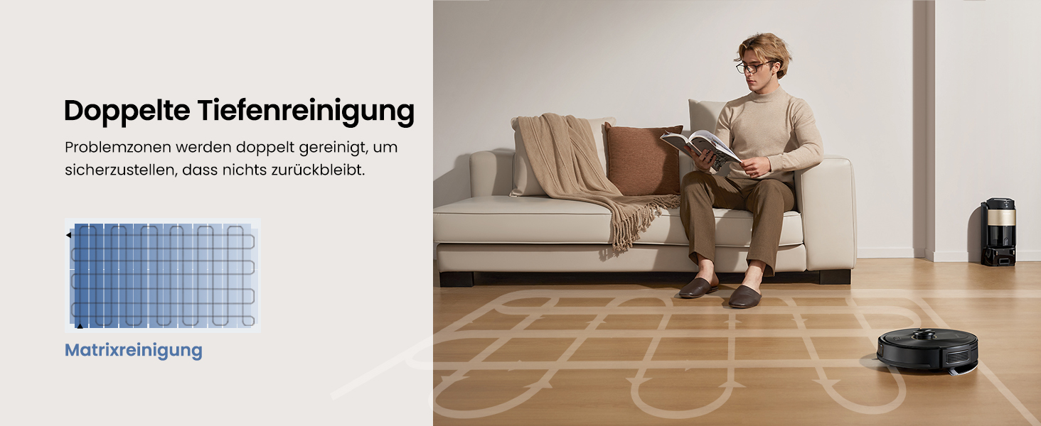 Робот-пилосос Proscenic Q20Plus з функцією миття, 10000Pa, 200хв, бездротовий, самостійна очистка, 3-в-1 для тварин, килимів, твердих поверхонь, чорний