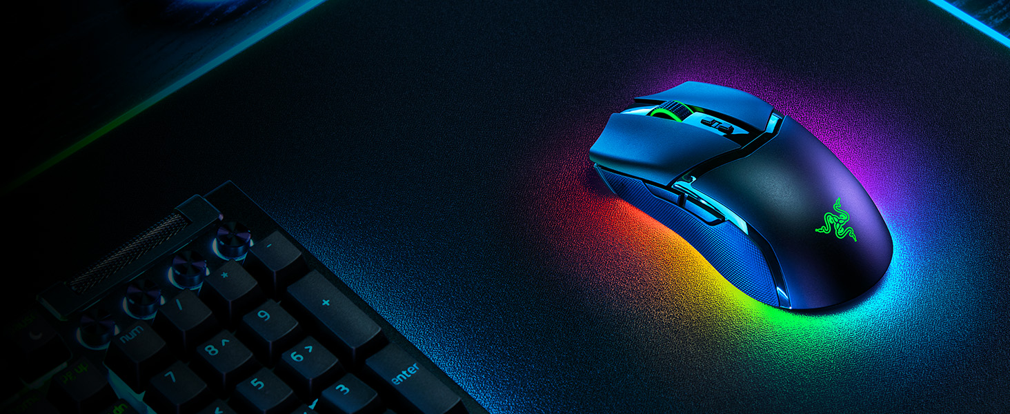 Ігрова миша Razer Cobra (чорна) — легка дротова миша з RGB-підсвіткою Chroma, оптичними перемикачами 3-го покоління та вагою 57 г