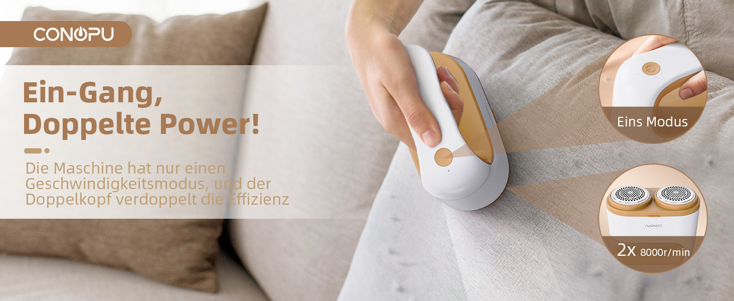 Електричний верстат для гоління CONOPU з USB-C, 12 лез, подвійний дизайн, для всіх типів одягу, 2 змінні леза, щітка для чищення Braun
