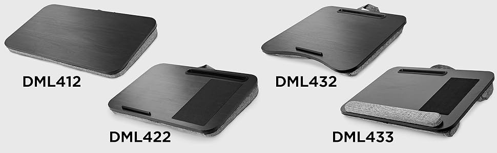 Підставка для ноутбука Duronic DML432, ергономічна, з подушкою, для роботи в ліжку, на дивані, в авто