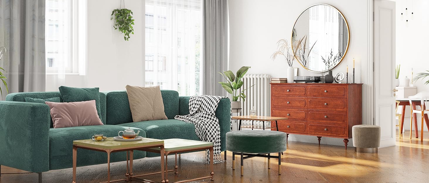 Дзеркало на стіну 60x90 см, золоте, для ванної, вітальні, спальні, прихожої