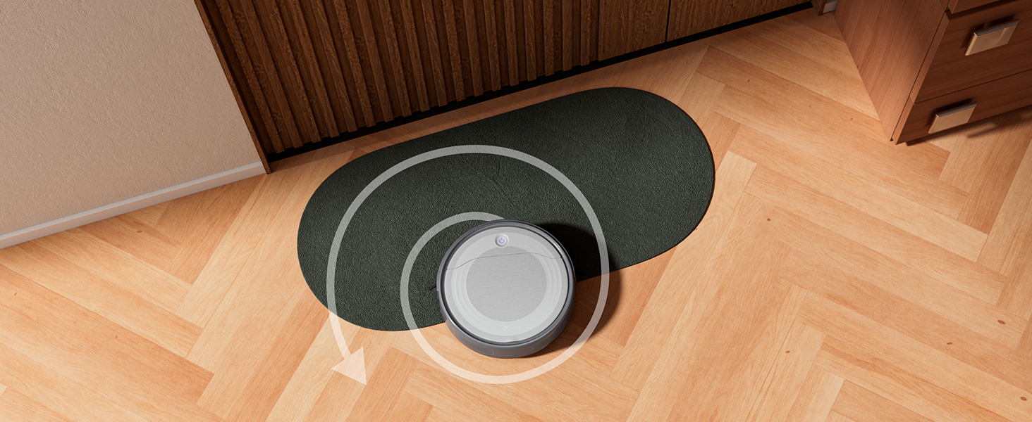 Робот-пилосос Lefant M310 сірий: 4500Pa, HEPA-фільтр, Wi-Fi, для тварин, килимів та твердих підлог