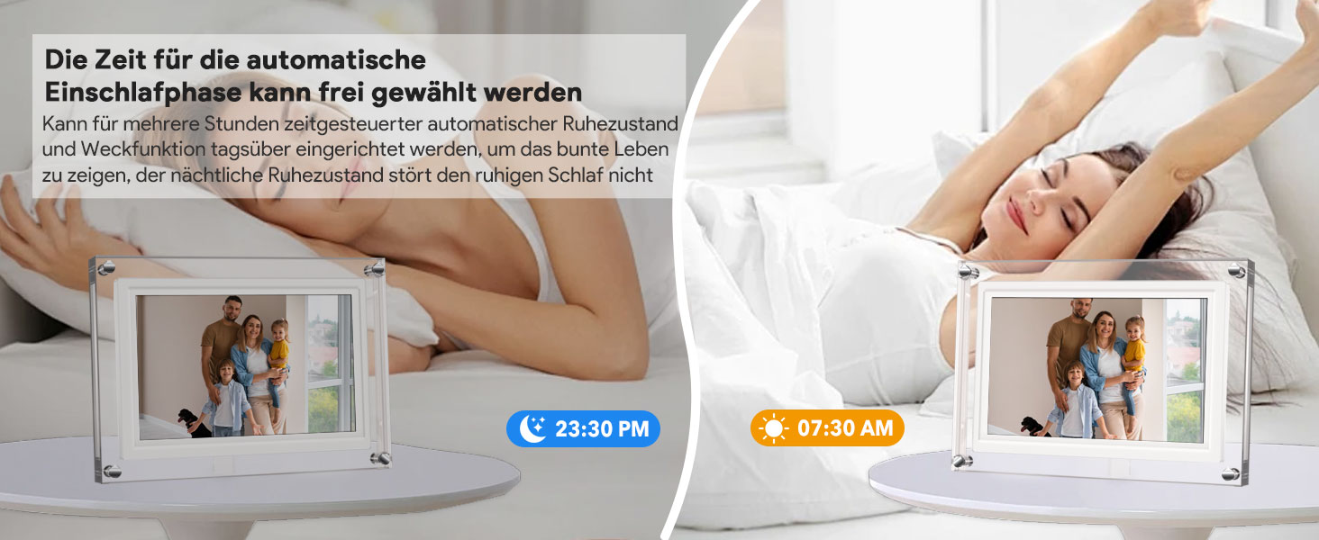 Цифрова фоторамка 15.6 дюймів з Wi-Fi, HD IPS сенсорний екран 1920x1080, 32ГБ пам'яті, підтримка Frameo App, автоматичний поворот зображення