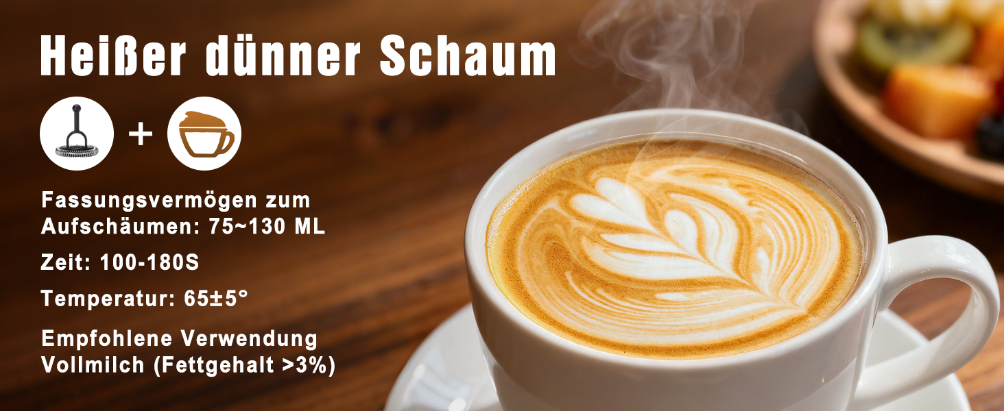 Електричний спінювач молока 5-в-1, 600W, для гарячого та холодного молока, об'єм 350 мл, з антипригарним покриттям, для капучино, лате, гарячого шоколаду (з нержавіючої сталі)