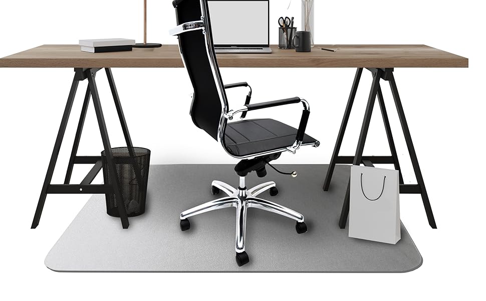 Захисна килимок Kaiser Bodenschutzmatte, 115x135 см - прозора підкладка під стіл/стілець - антиковзаюча - для офісу та дому