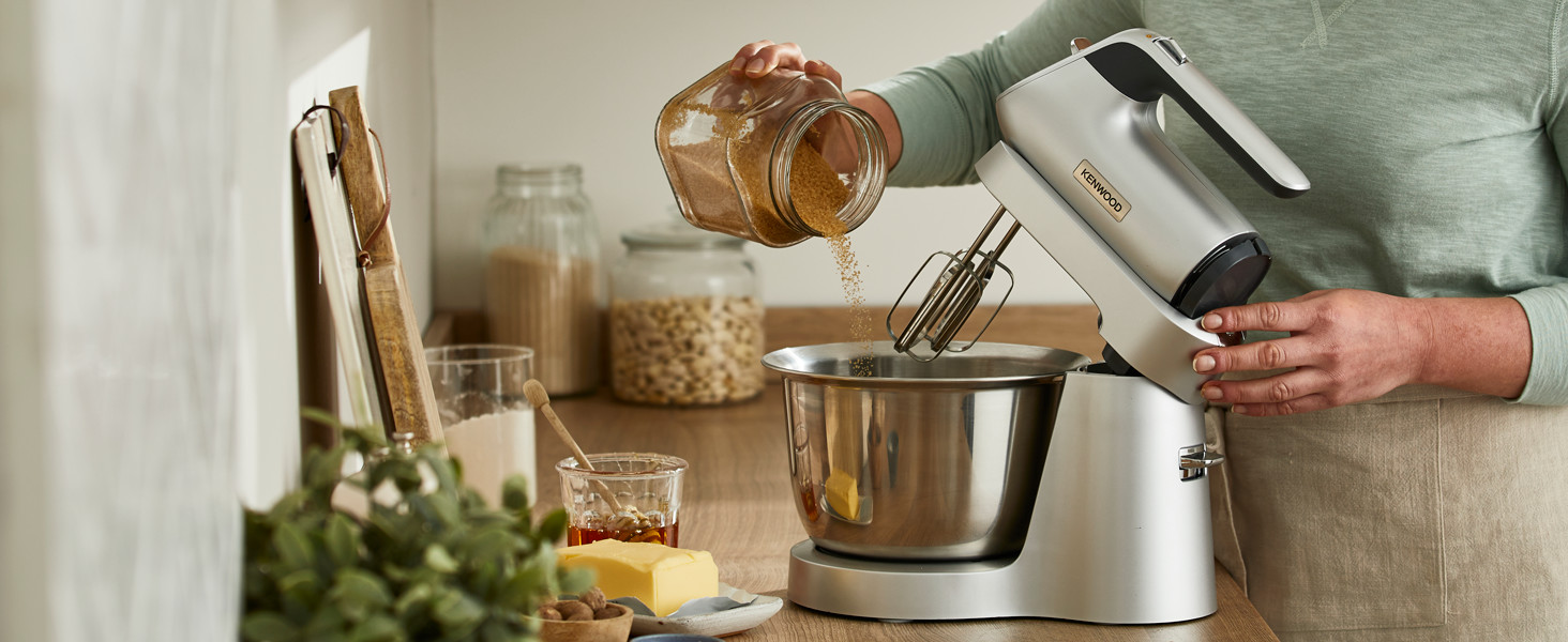 Кухонна машина-міксер Kenwood Chefette HMP54.000SI, чаша з нержавіючої сталі 3.5 л, 650 Вт, сріблястий