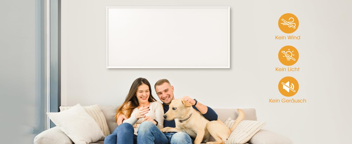 Інфрачервовий обігрівач Byecold 300W з підставкою, інфрачервовий нагрівач, панель обігріву, економний, з захистом від перегріву, білий