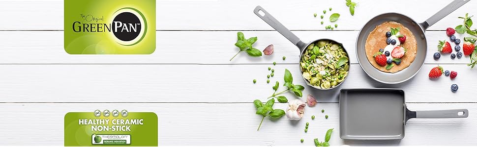 Сковорода GreenPan Melbourne з керамічним покриттям, індукційна, 30 см, алюміній, кварц сірий