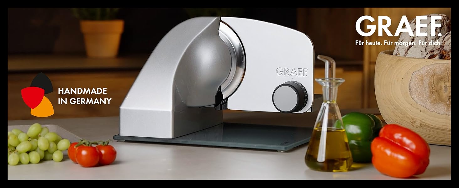 Кухонний слайсер GRAEF Master M20EU з нержавіючої сталі, срібний