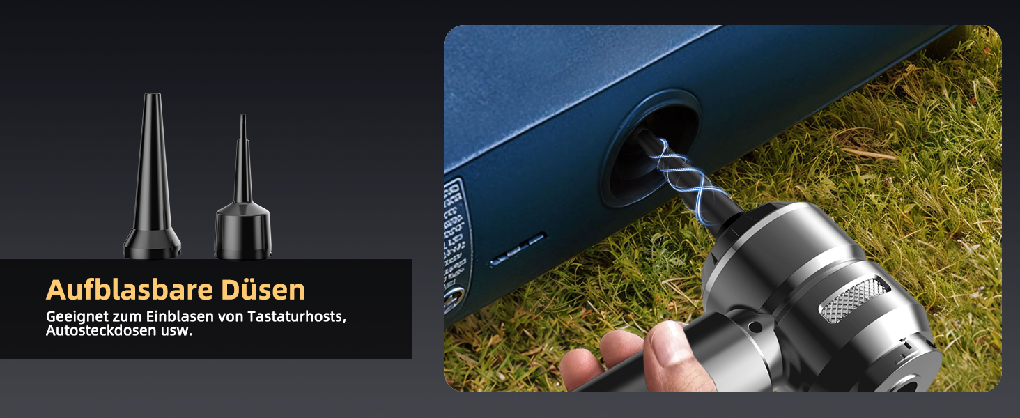 Акумуляторний ручний пилосос 26000Па 4-в-1 з безщітковим двигуном для авто, дому та шерсті тварин, 3 режими потужності, темно-сірий