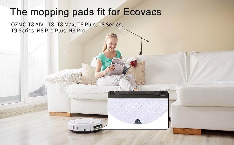 Одноразові серветки Jajadeal для Ecovacs Deebot Ozmo T8 AIVI T8 T8 Макс N8 Pro N8 Pro T9 T9 робот-пилосос, серветки запасні частини аксесуари