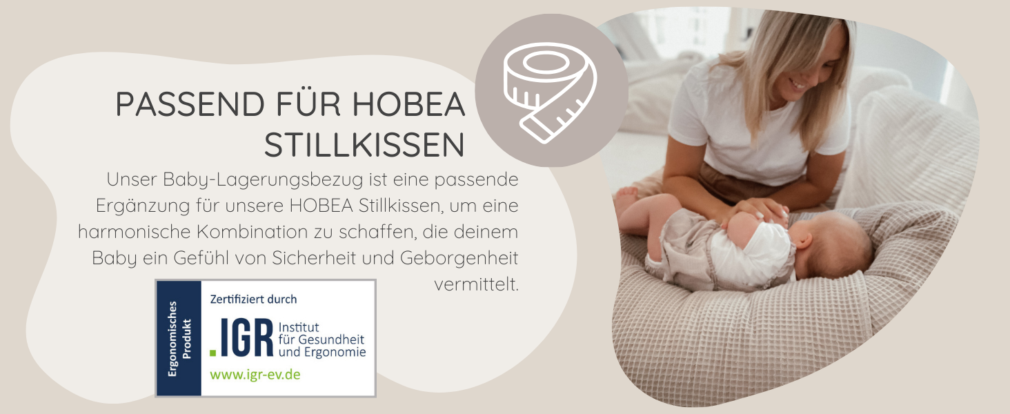 Підкова HOBEA-Germany XXL для вагітних, немовлят та дорослих (190x76 см) з органічної бавовни (принт 'Леопард')