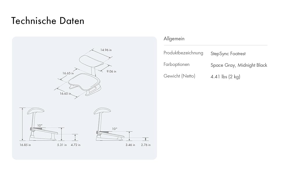 Підставка для ніг Libernovo StepSync під стіл - ергономічна, регульована, для кращого кровообігу, мос-зелений