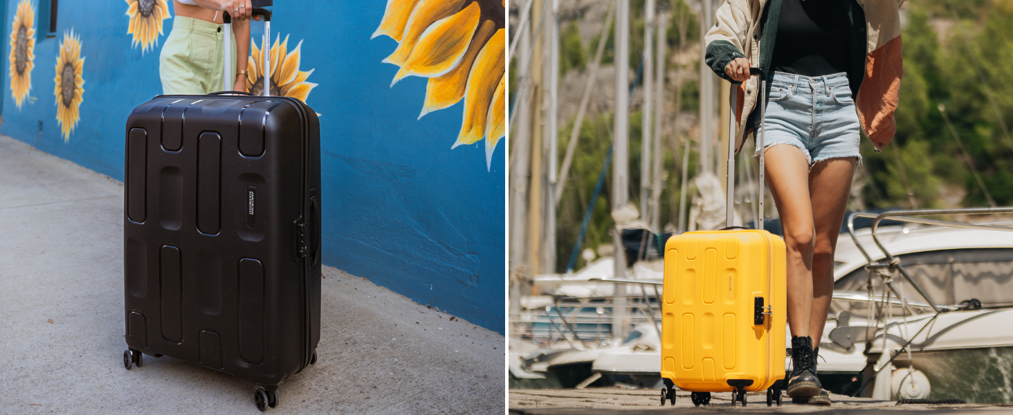 Валіза American Tourister Ellipso Spinner L, 79 см, 104 л, жовтий (Банановий крем)