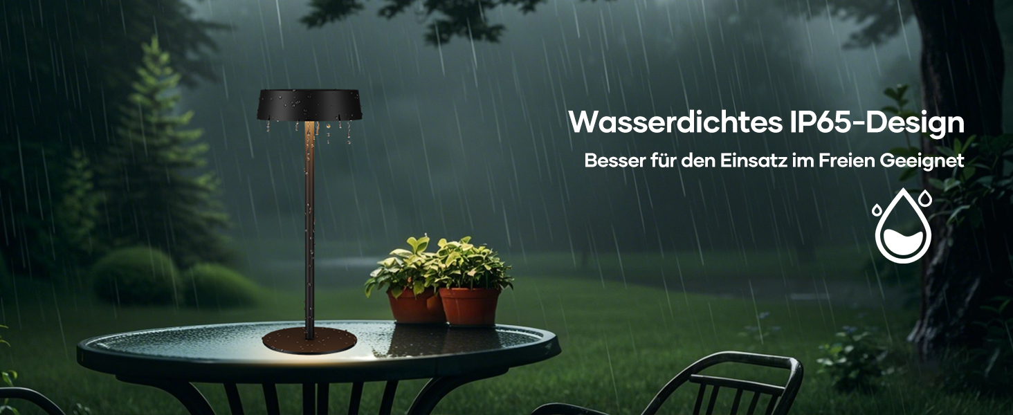 Сонярна LED лампа Suright настільна, акумуляторна, USB-C, 3 режими, регулювання яскравості, IP65, чорна