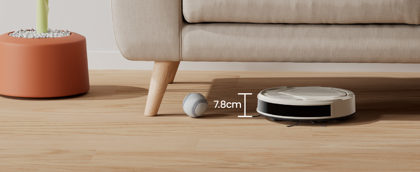 Робот-пилосос LEFANT M210P: потужність 2200 Pa, тиха робота 55dB, Wi-Fi, Bluetooth, Alexa, керування через додаток, час роботи 120 хвилин, для шерсті тварин та твердих поверхонь. Модель M210C