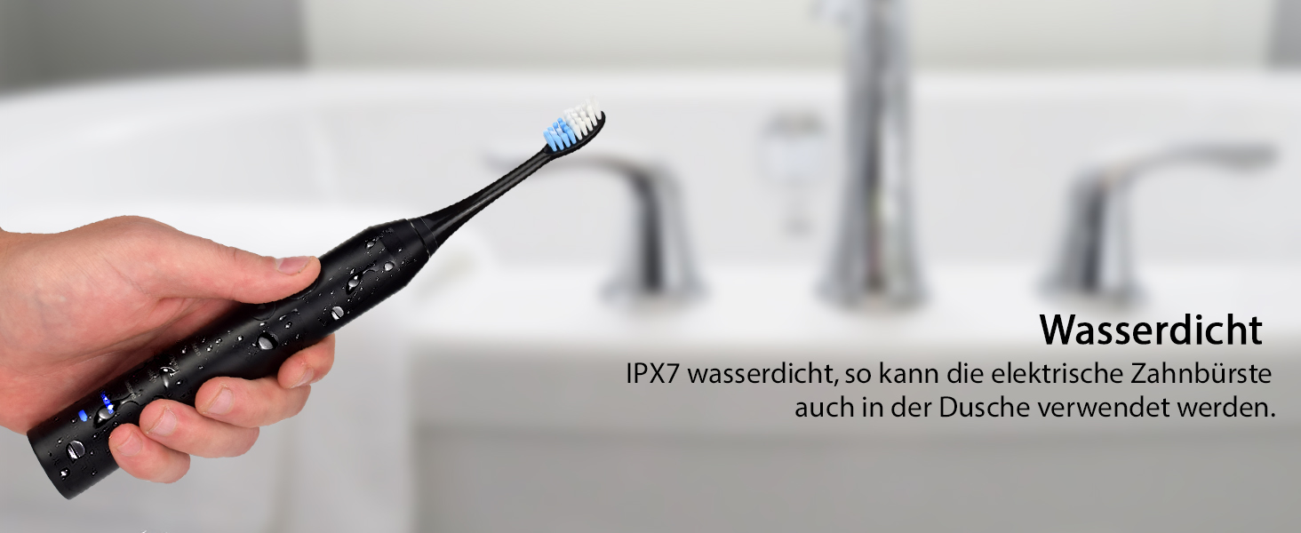 Електрична зубна щітка Tristan Auron – 55 000 вібрацій, 5 режимів, 60 днів роботи від акумулятора, 2 насадки, компактна та тиха (червона)