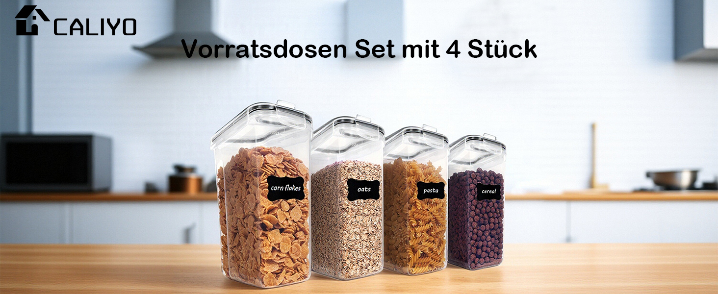 Набори контейнерів для зберігання CALIYO з кришкою, 24 шт. - герметичні, для продуктів, BPA Free
