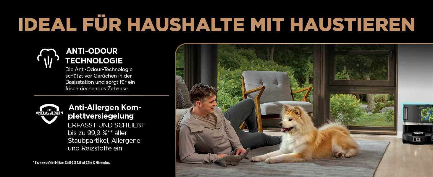 Робот-пилосос та миючий робот Shark PowerDetect RV2800ZEEU: 2-в-1, самостійне очищення, LiDAR-навігація, керування через додаток, чорний