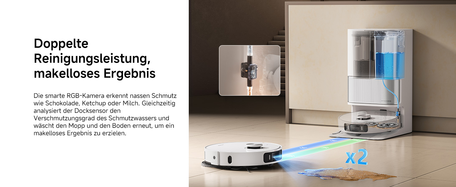 Робот-пилосос Dreame L10s Ultra Gen 2 з функцією миття, технологія RoboSwing™, потужність 10000 Pa, режим для тварин, автоматична станція, глибоке очищення килимів