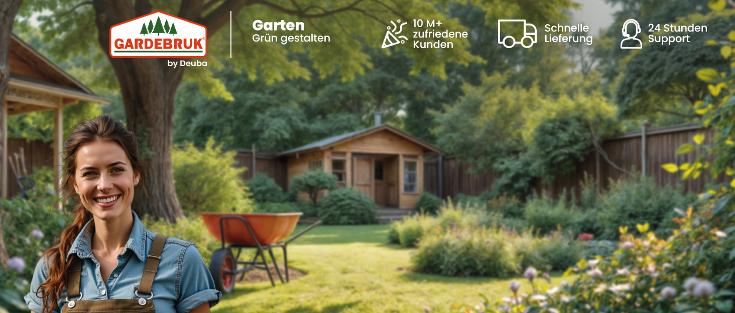 Шланговий барабан Gardebruk® 20м + 2м з кріпленням для стіни, 1/2', для саду, багатофункціональна ручна лійка, система подачі та намотування шланга