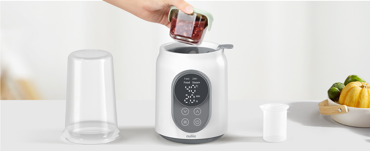 Електричний підігрівач для пляшечок Nuliie 6-в-1: для грудного молока та сумішей, з регулюванням температури та автовимкненням, 220V