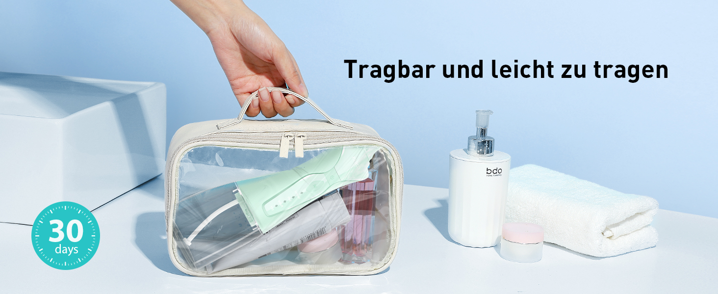 COSLUS Бездротова електрична зубна щітка-іригатор: 4 режими, 300 мл резервуар, для догляду за зубами та язиком, портативна, ідеальна для подорожей, зелений