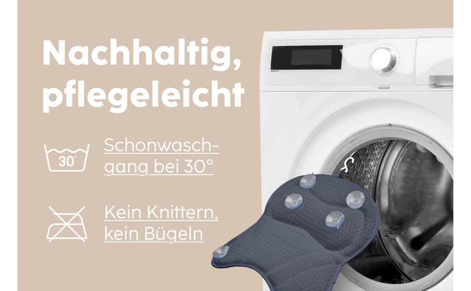 Подушка для ванни Vesta+ Нічна блакить L з присосками, переможець тестів, подушка для шиї та голови у ванну