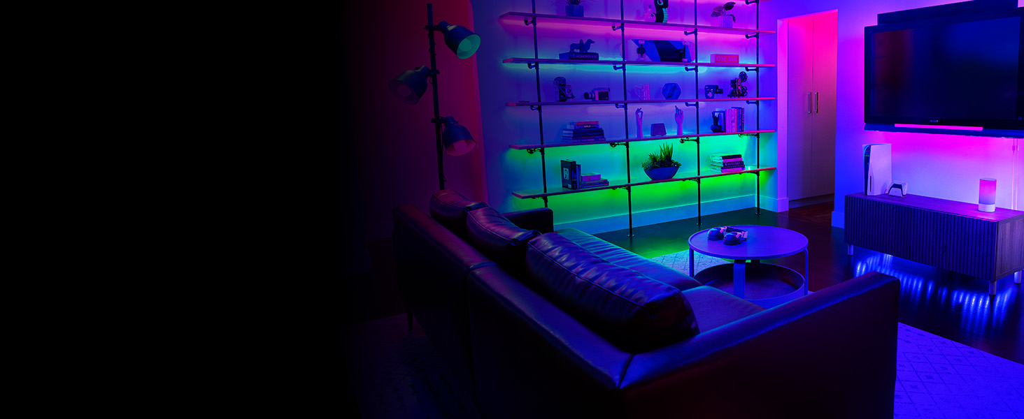 Razer Aether: Світлодіодна стрічка для монітора з RGB підсвічуванням - Чорний