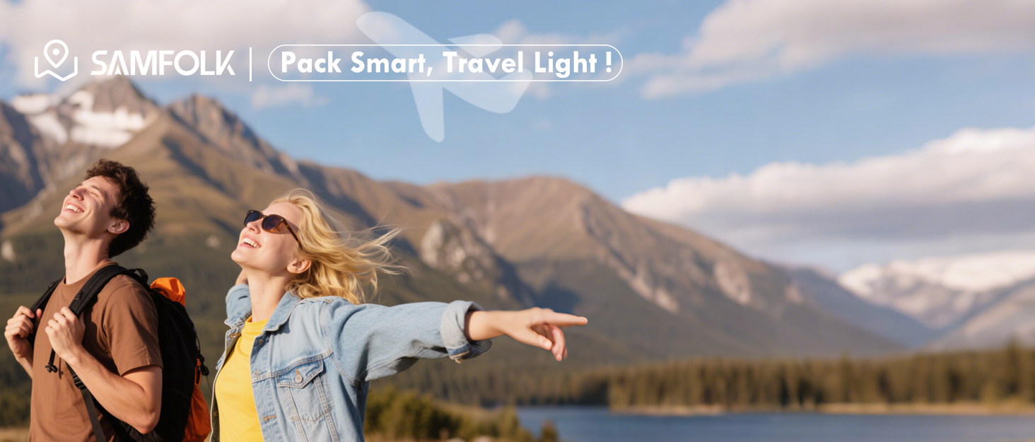 Набір компресійних органайзерів для одягу в подорожі, 8 предметів, дорожні сумки-пакувальники для валізи та рюкзака, чорні