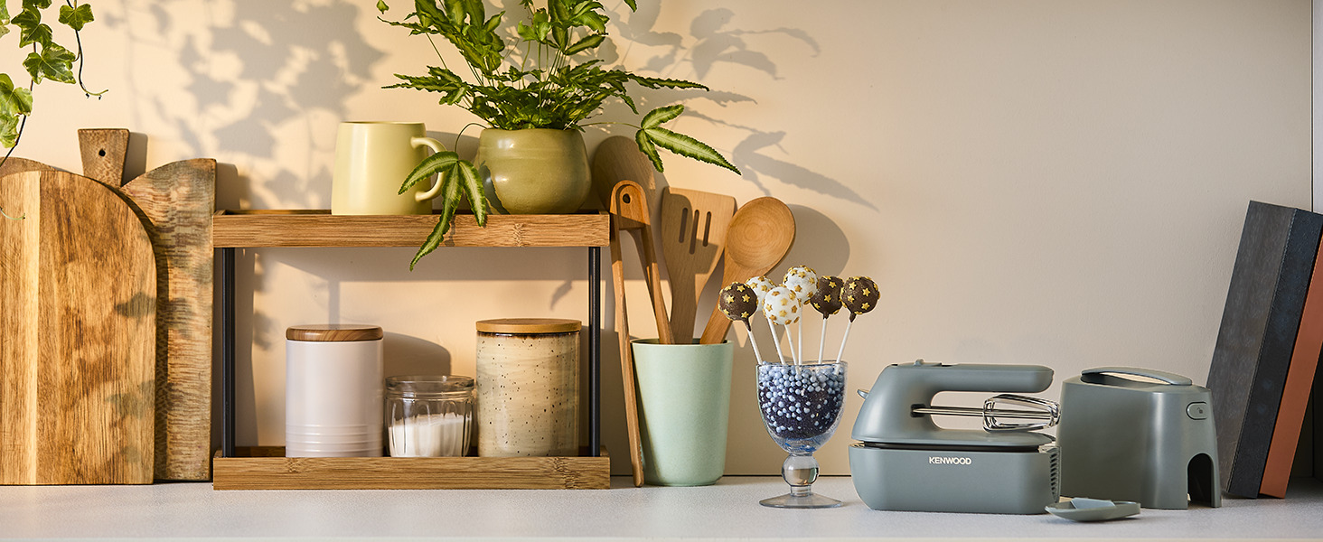 Міксер ручний Kenwood QuickMix Go HMP40.000RD, сіро-блакитний, 350W, з нержавіючою сталею, з кейсом