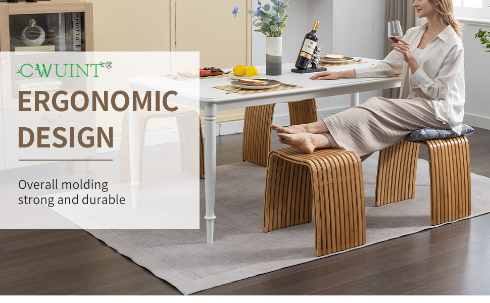 Пуф Bambushocker: багатофункціональний, без монтажу, для ванної, вітальні, спальні, робочого кабінету, їдальні